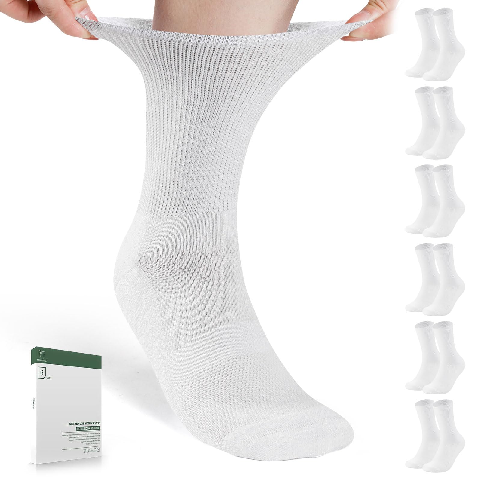 Bulinlulu diabetic socks with seamless toe for comfortable ankle wear