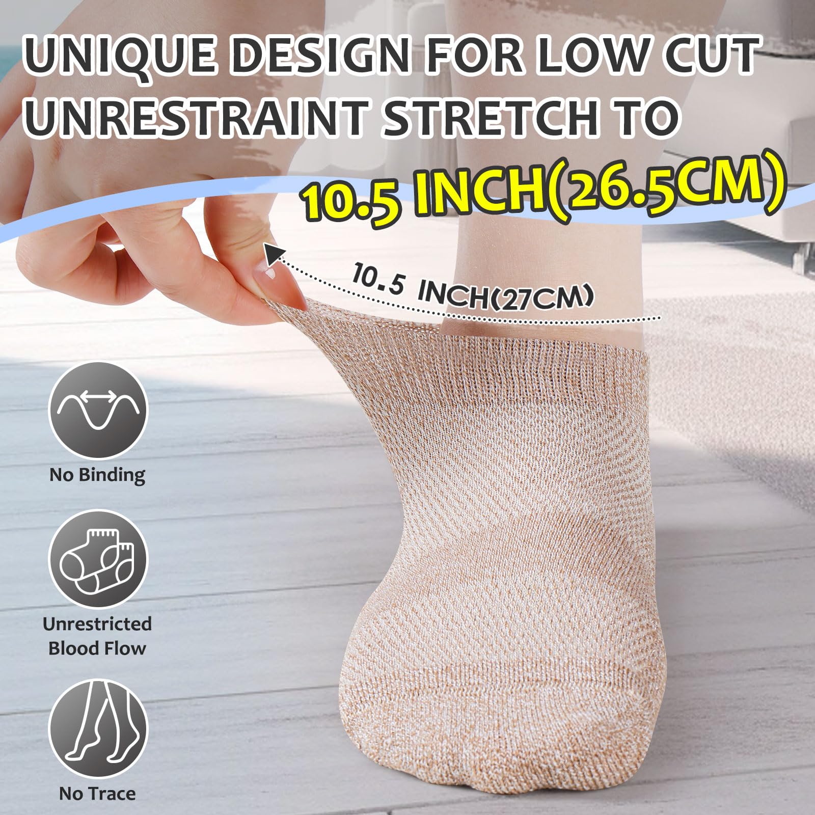 Bulinlulu hand-linked seamless toe close-up for comfortable toes