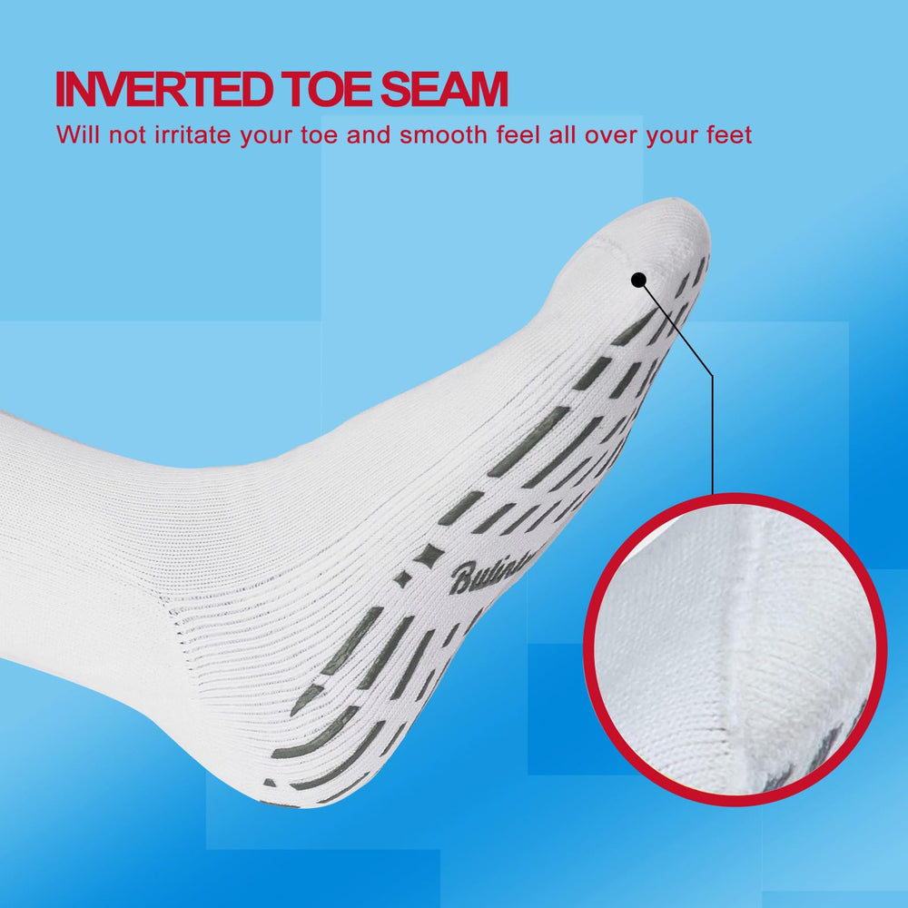 Bulinlulu non-slip top helps keep socks in place around the ankle.