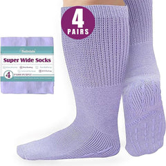Bulinlulu extra-width socks with top stretch for swollen feet and roomy comfort.