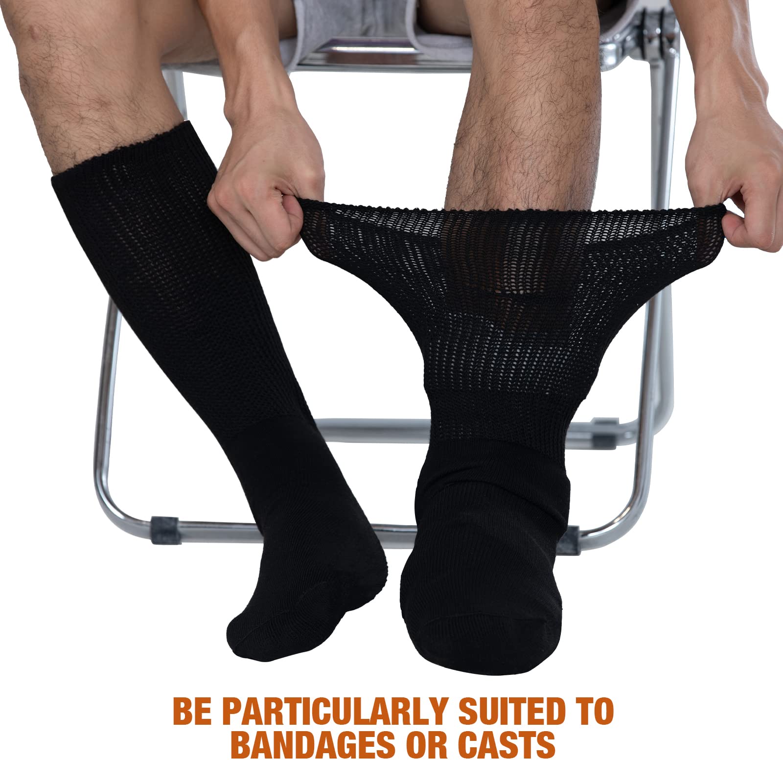 Bulinlulu inverted toe seam comfort minimizes toe irritation during wear.