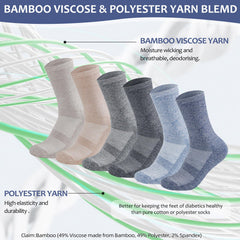 Bulinlulu wide-top loose ankle socks prevent constriction while active.