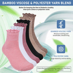 Bulinlulu lace cuff provides a gentle stay-up fit.