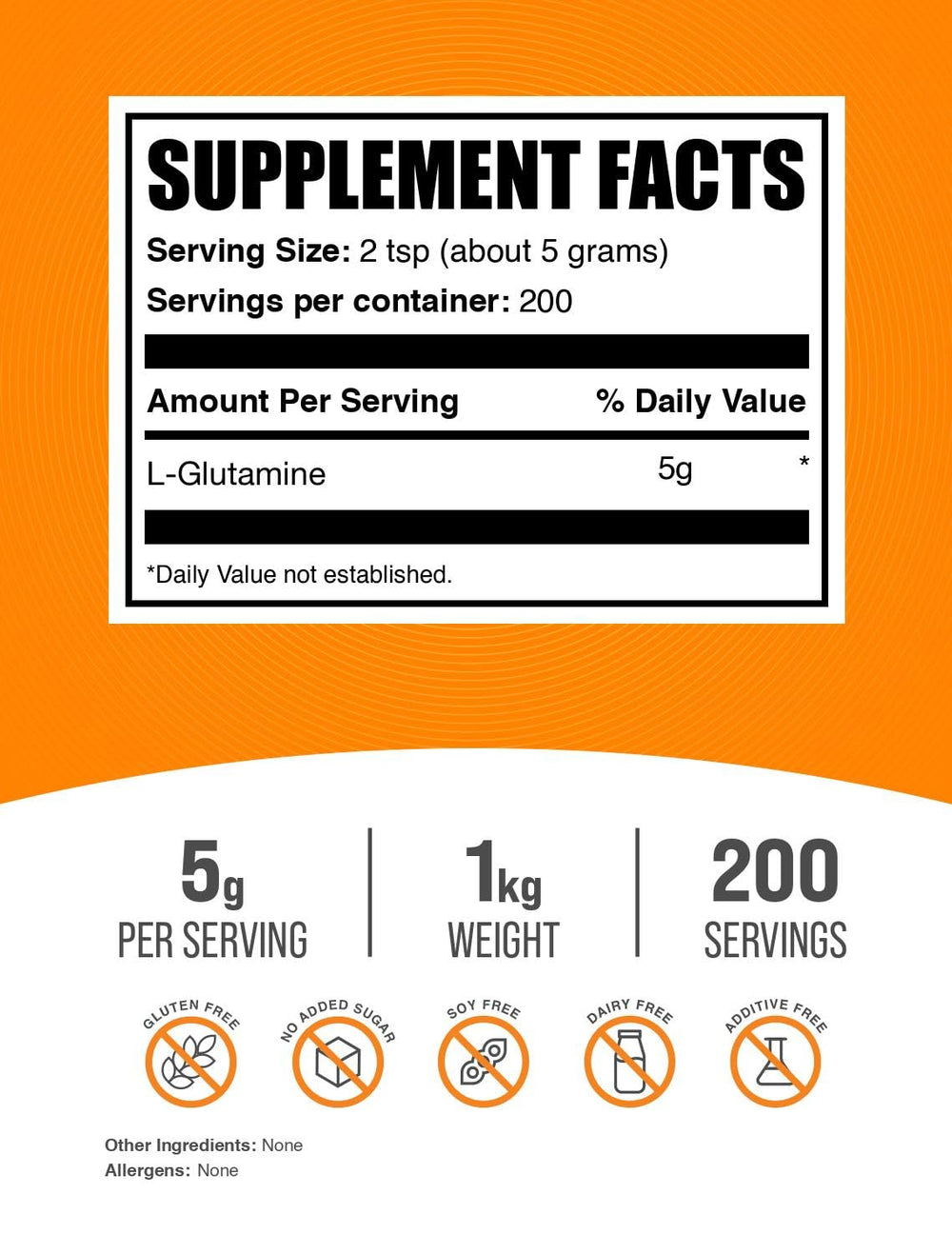 BulkSupplements L-Glutamine powder unflavored blends smoothly into beverages.