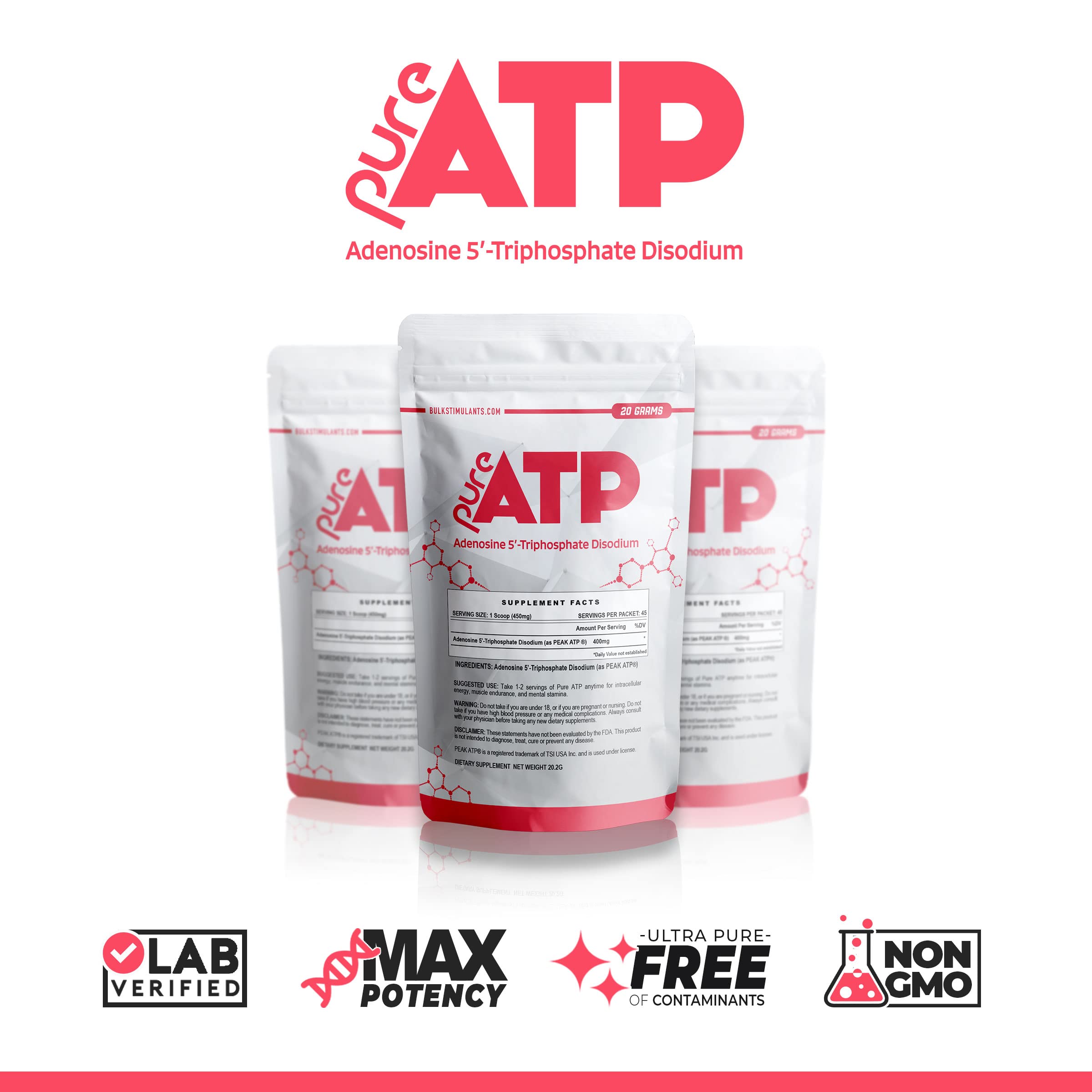 Dissolving BulkStimulants ATP powder in water demonstrates quick mix and fast absorption.