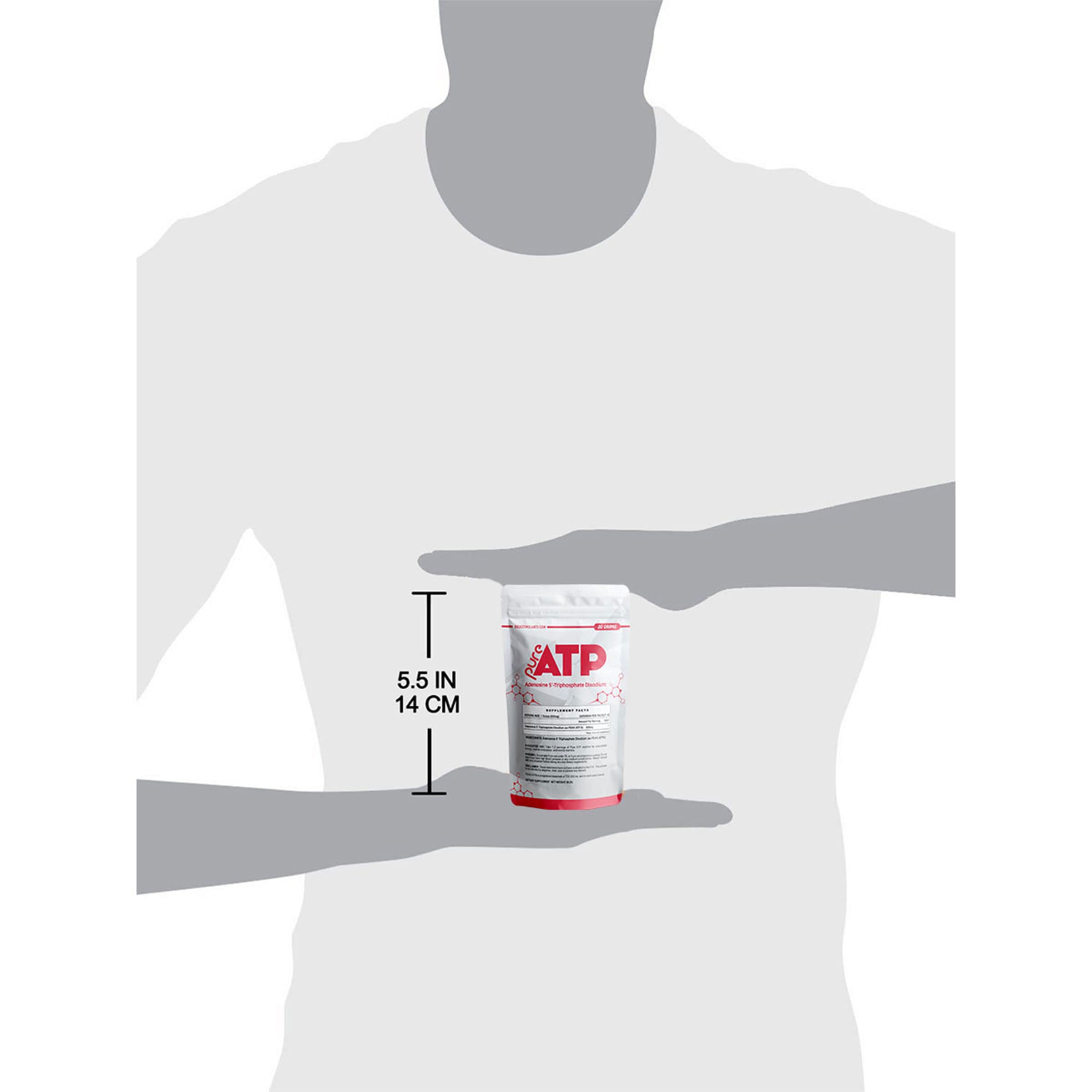 ATP powder in a bottle by BulkStimulants for convenient daily performance support.