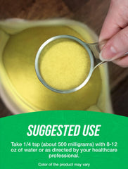 Scoop of BulkSupplements Berberine HCl powder pouring into beverage for digestion.