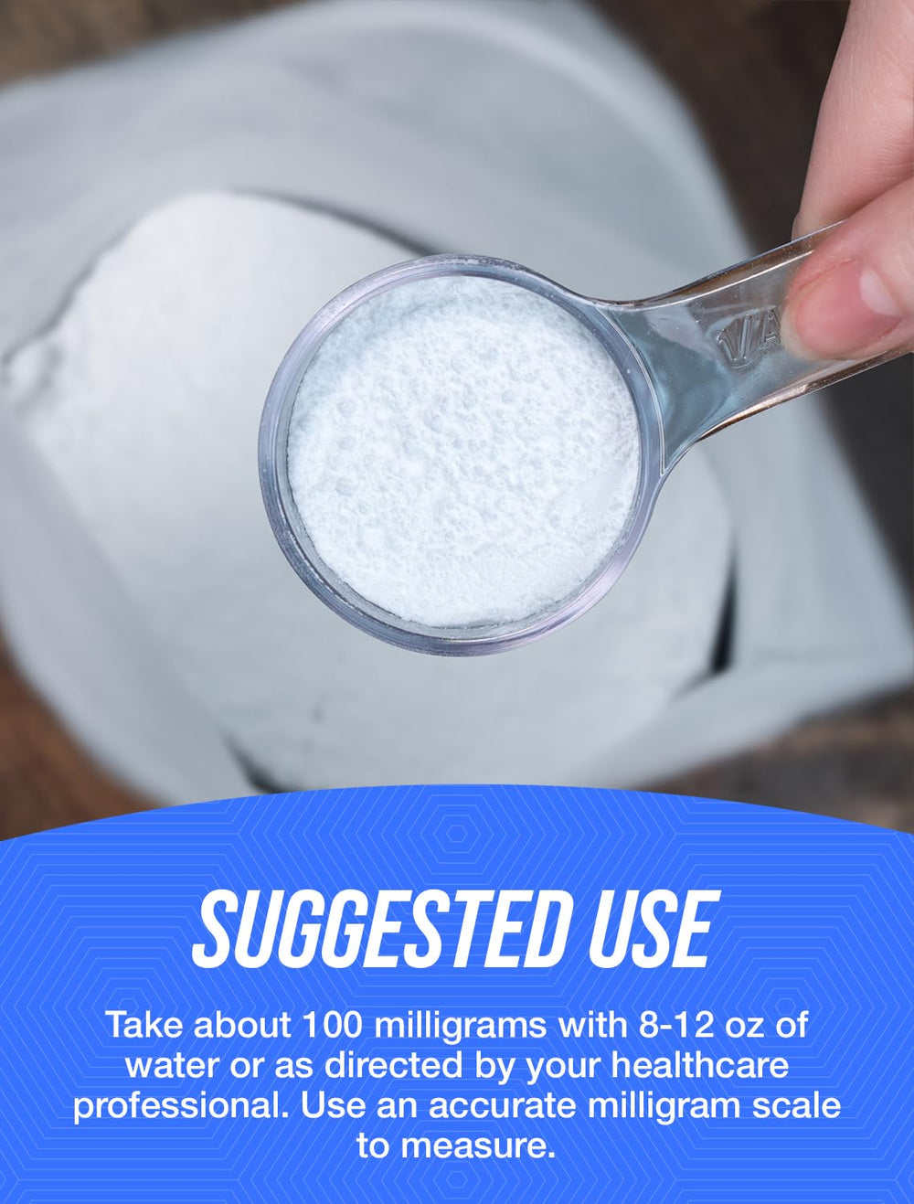 BulkSupplements Boron Citrate Powder added to smoothies for effortless nutrition