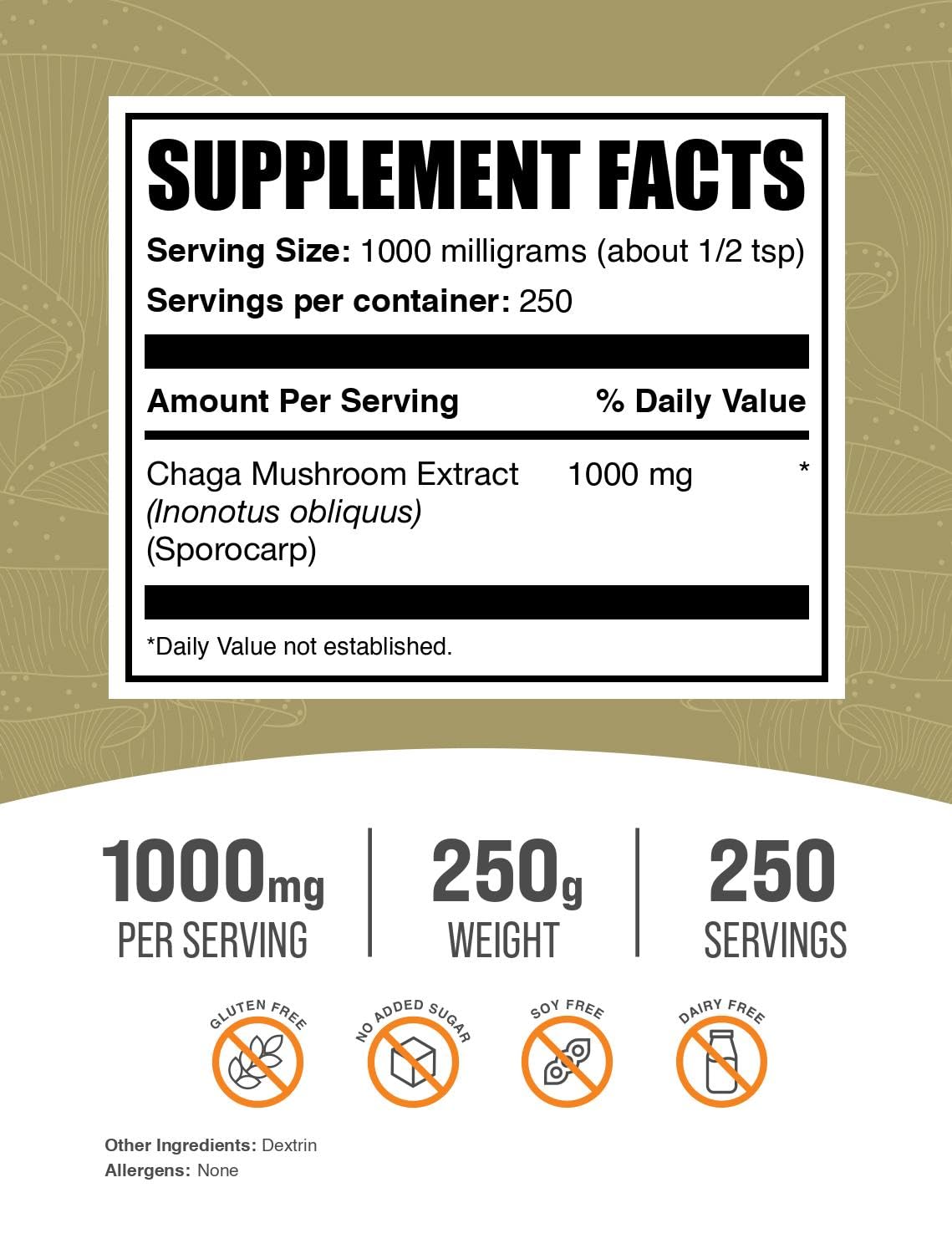 Chaga extract powder scoop illustrates convenient daily serving option