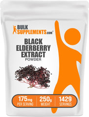 Bulksupplements Elderberry Extract Powder bottle for easy daily use