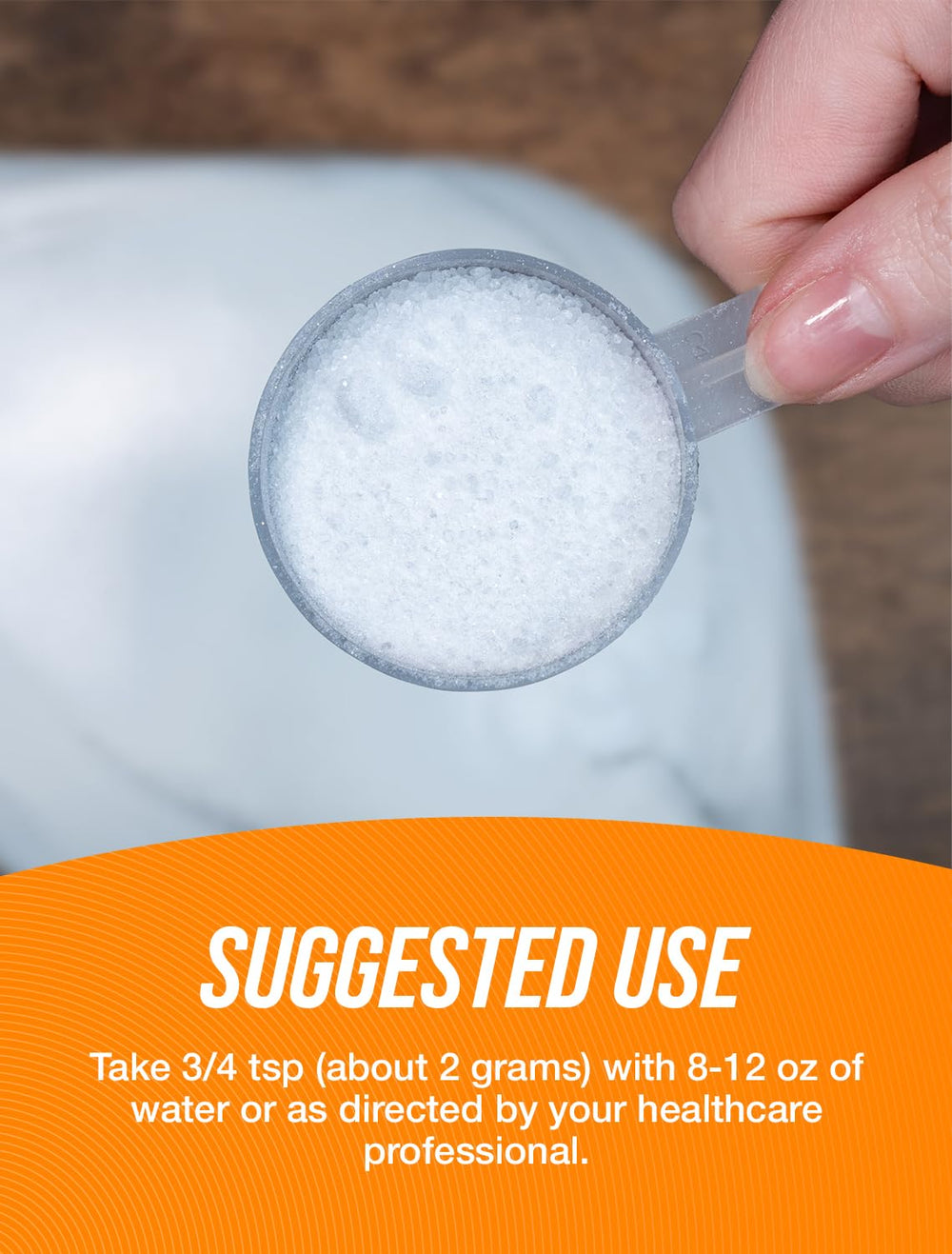 BulkSupplements L-Serine powder texture close-up inviting easy mixing into shakes