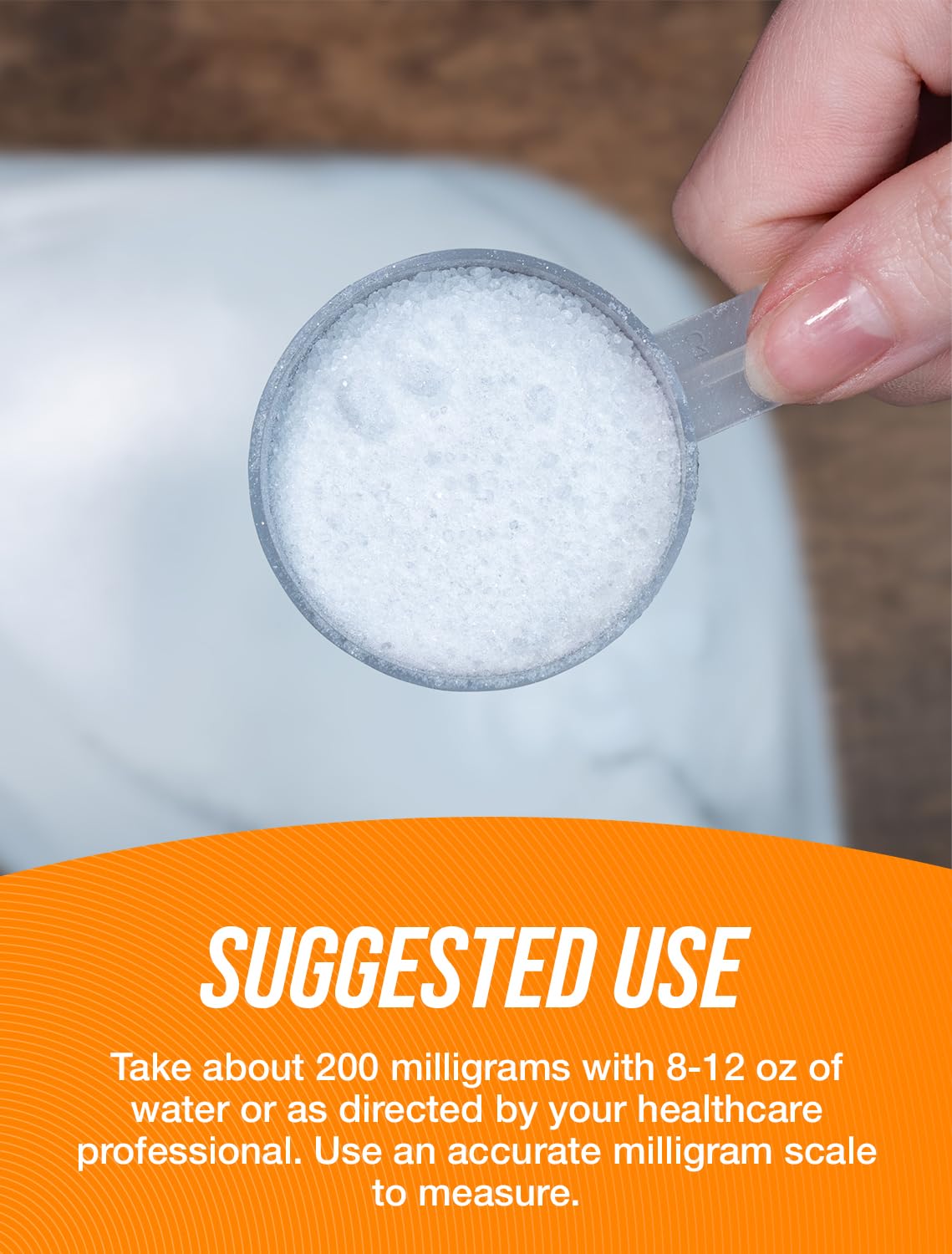 BulkSupplements L-Theanine powder jar closeup, emphasizing purity.