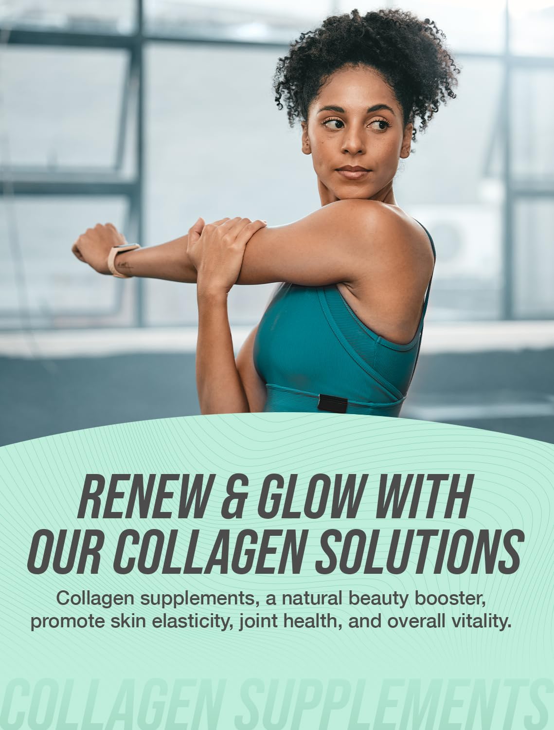 BulkSupplements Marine Collagen Powder shake shows simple mixability into beverages.