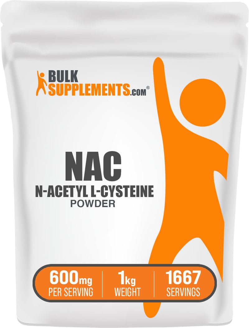 BulkSupplements NAC powder container for easy daily NAC dosing