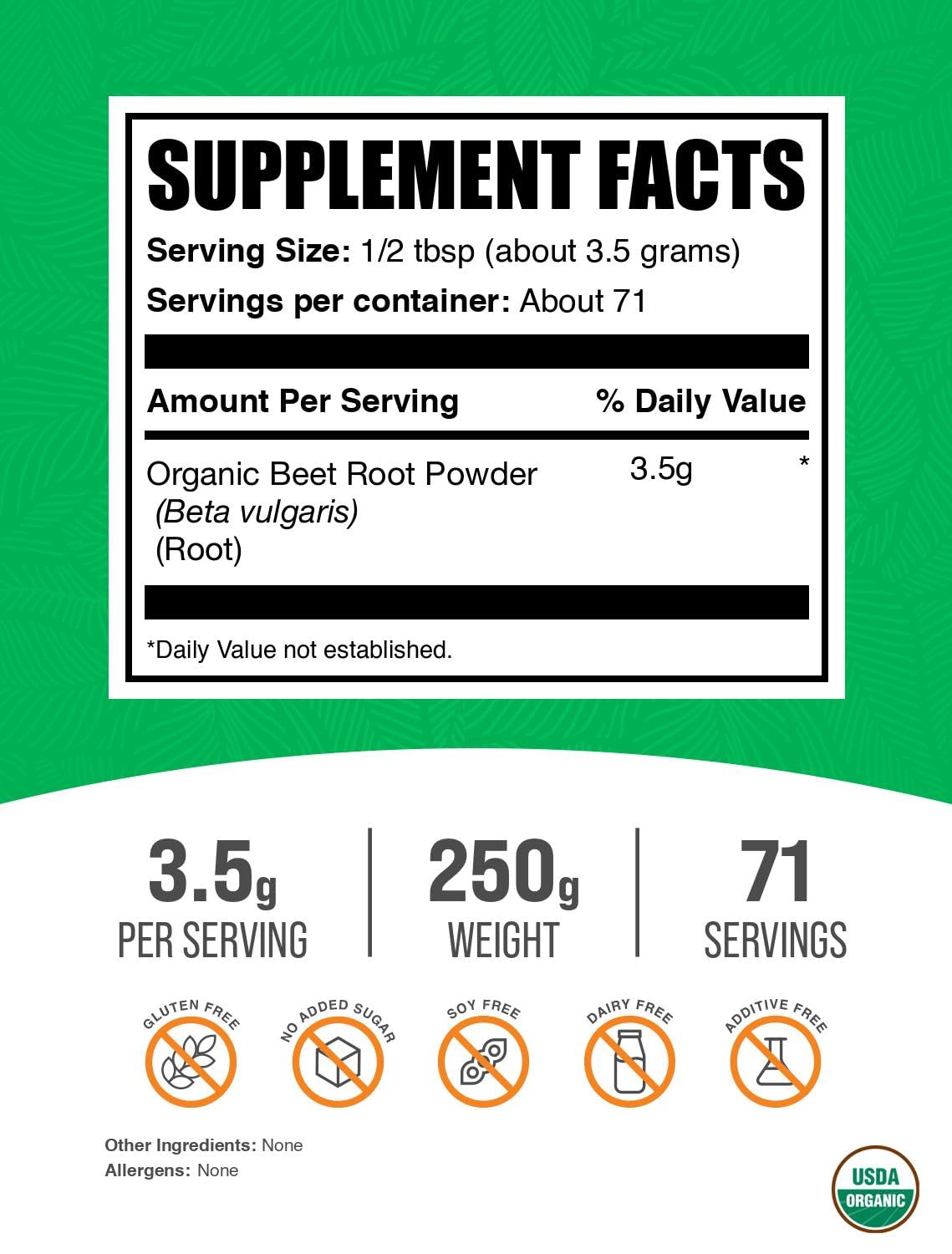 BulkSupplements Beet Root Powder pours smoothly into drinks for convenient daily supplementation.