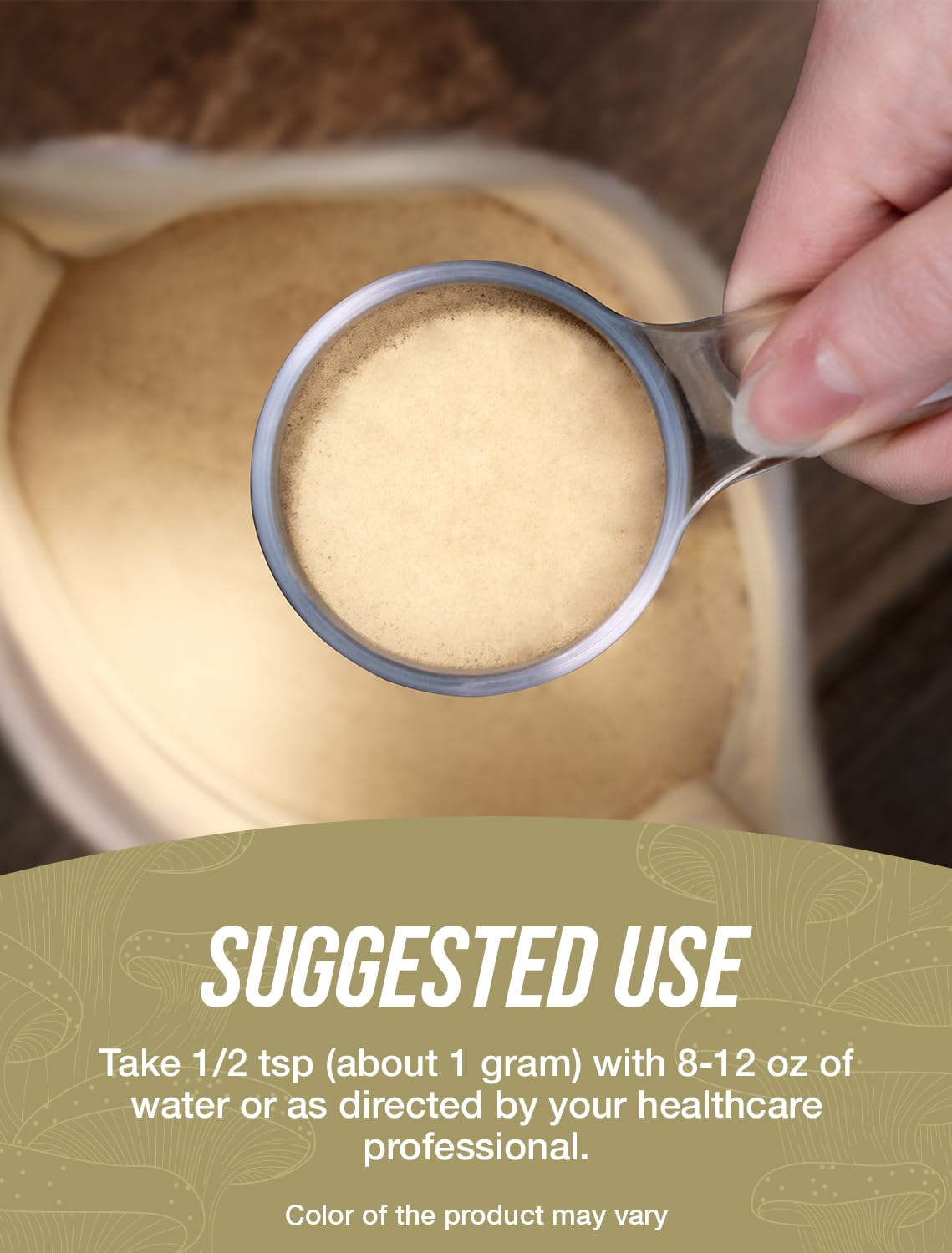 BulkSupplements Reishi mushroom powder ingredient label highlights product transparency