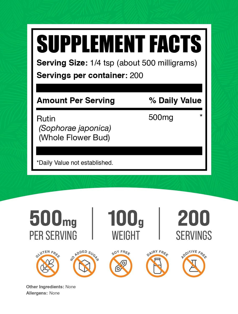 BulkSupplements Rutin powder being poured for easy daily intake and mixing.