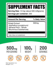 BulkSupplements Shilajit Extract Powder pour into a glass for easy mixing