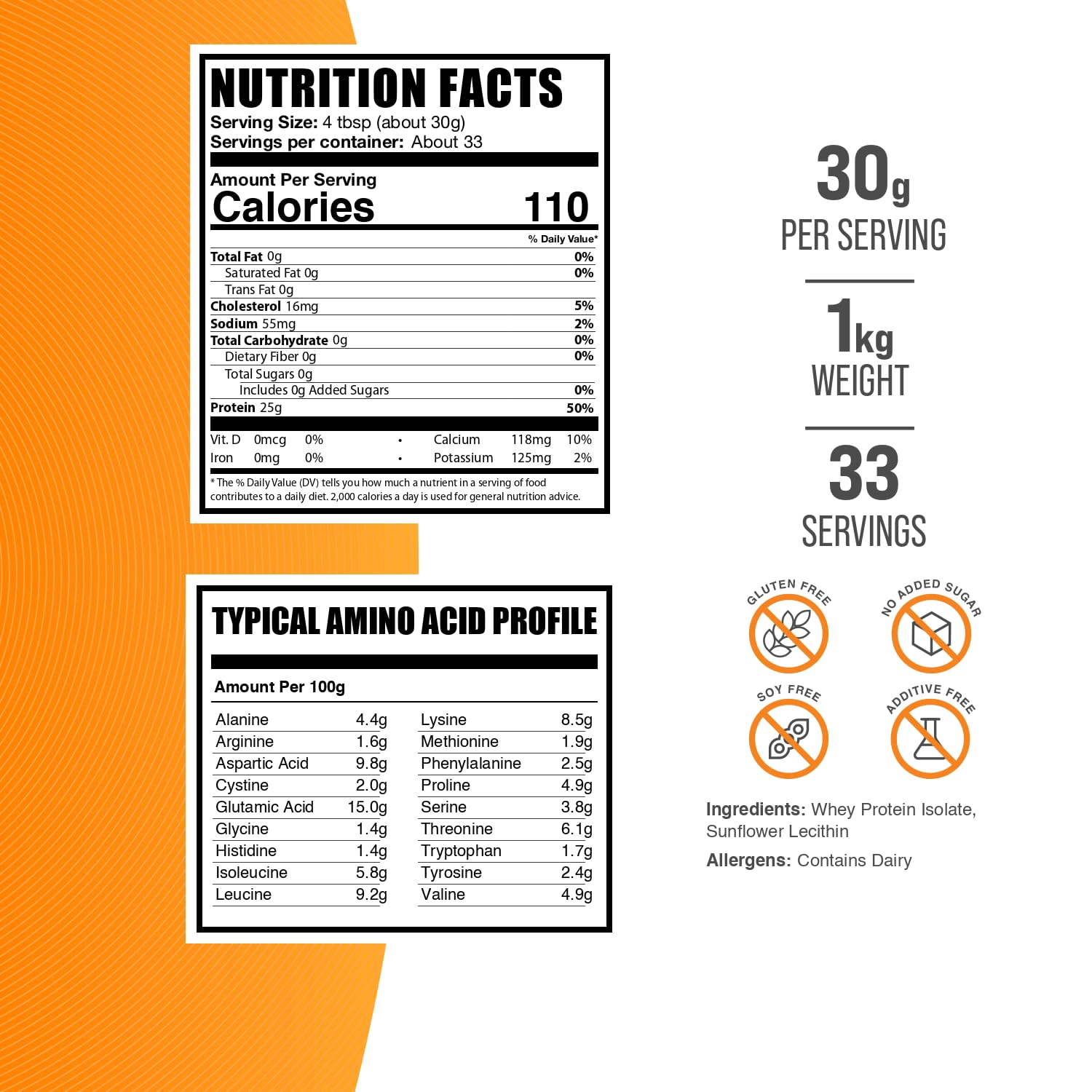 BulkSupplements Whey Protein Isolate scoop for convenient daily protein