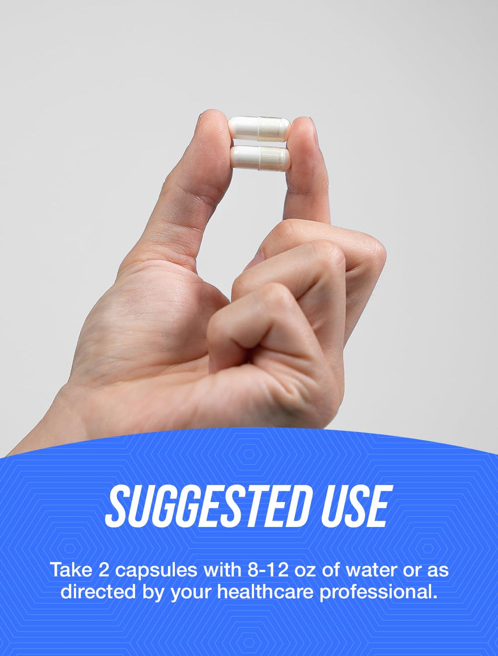 BulkSupplements Zinc Magnesium Aspartate capsules in hand emphasize convenient daily wellness support.