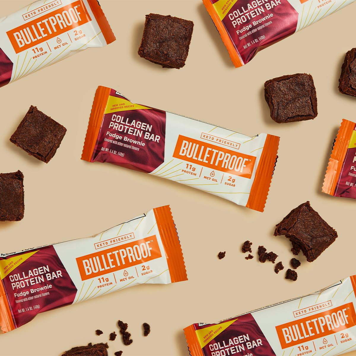 Bulletproof cashew-butter-bar dense texture offers a satisfying bite.