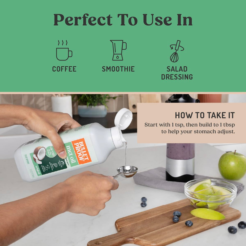 Bulletproof Coffee with MCT Oil for a creamy, energized start
