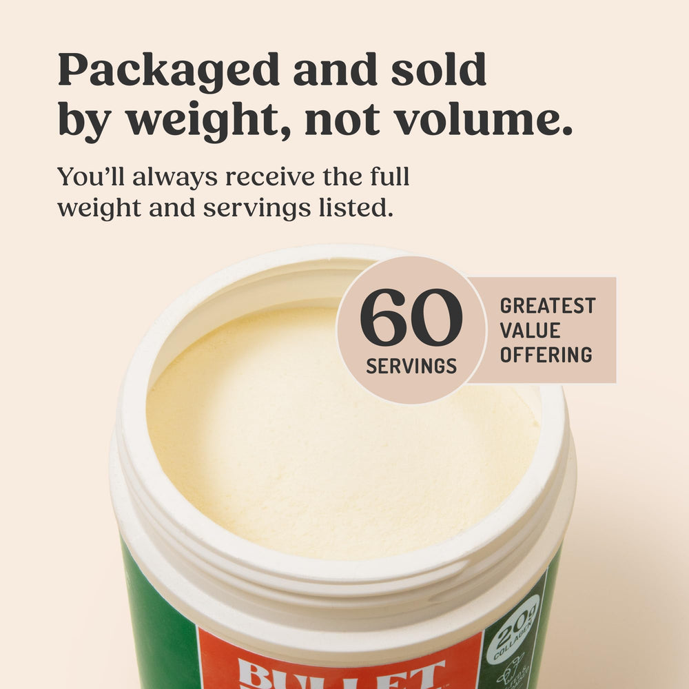 Bulletproof Types I & III infographic explaining collagen forms.