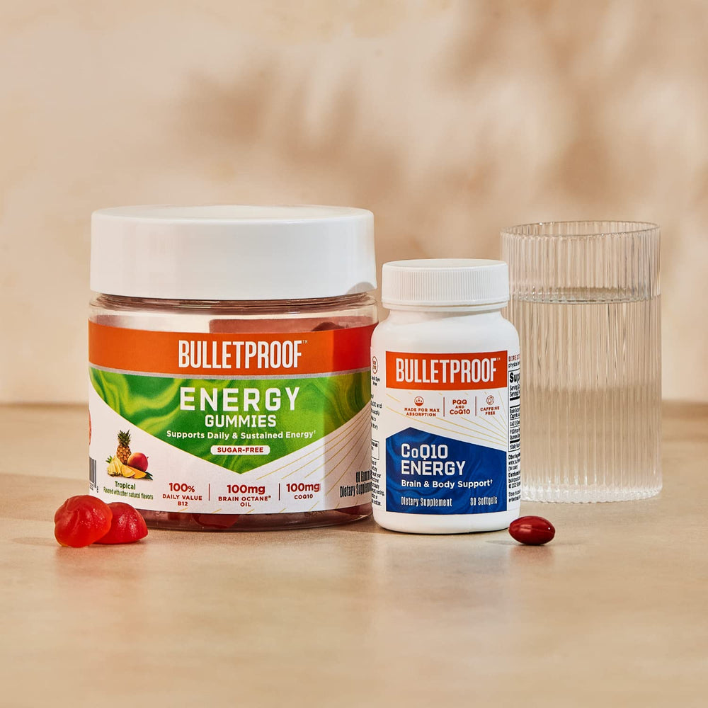 Softgel capsule before a workout suggesting a potential energy boost