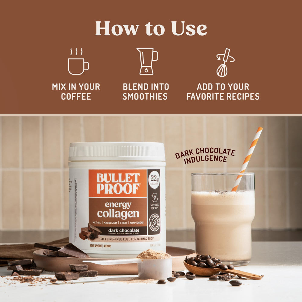 Ingredients highlight ginseng, cordyceps, magnesium, MCT oil for energy support.