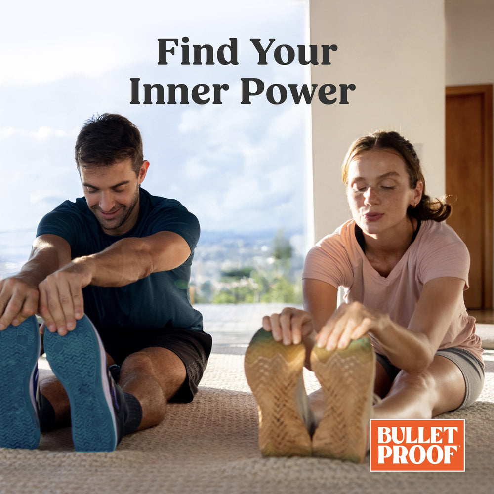 Prepared Bulletproof drink showing convenient mix into your routine.