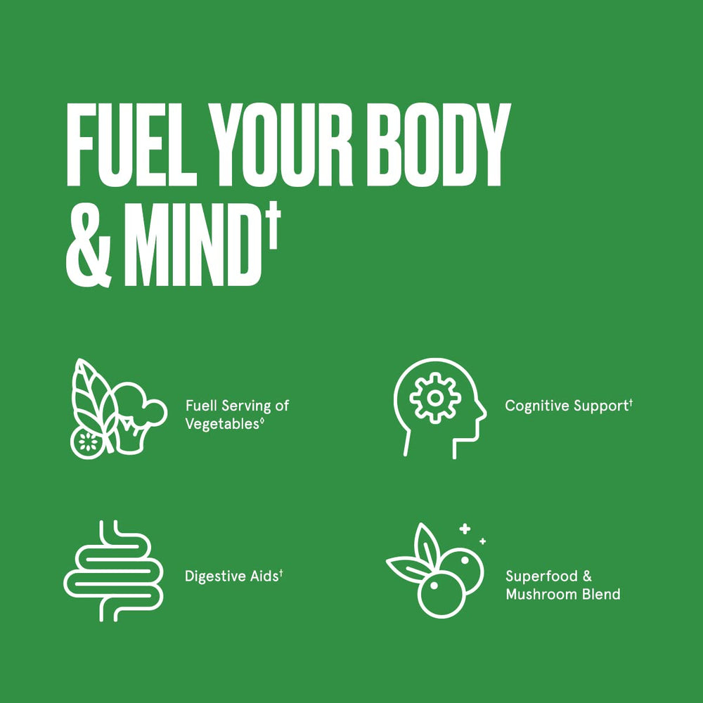 Bulletproof Greens Packets scooped into water for hydration and focus.
