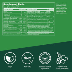 Bulletproof Greens powder dissolving in water for easy daily use.