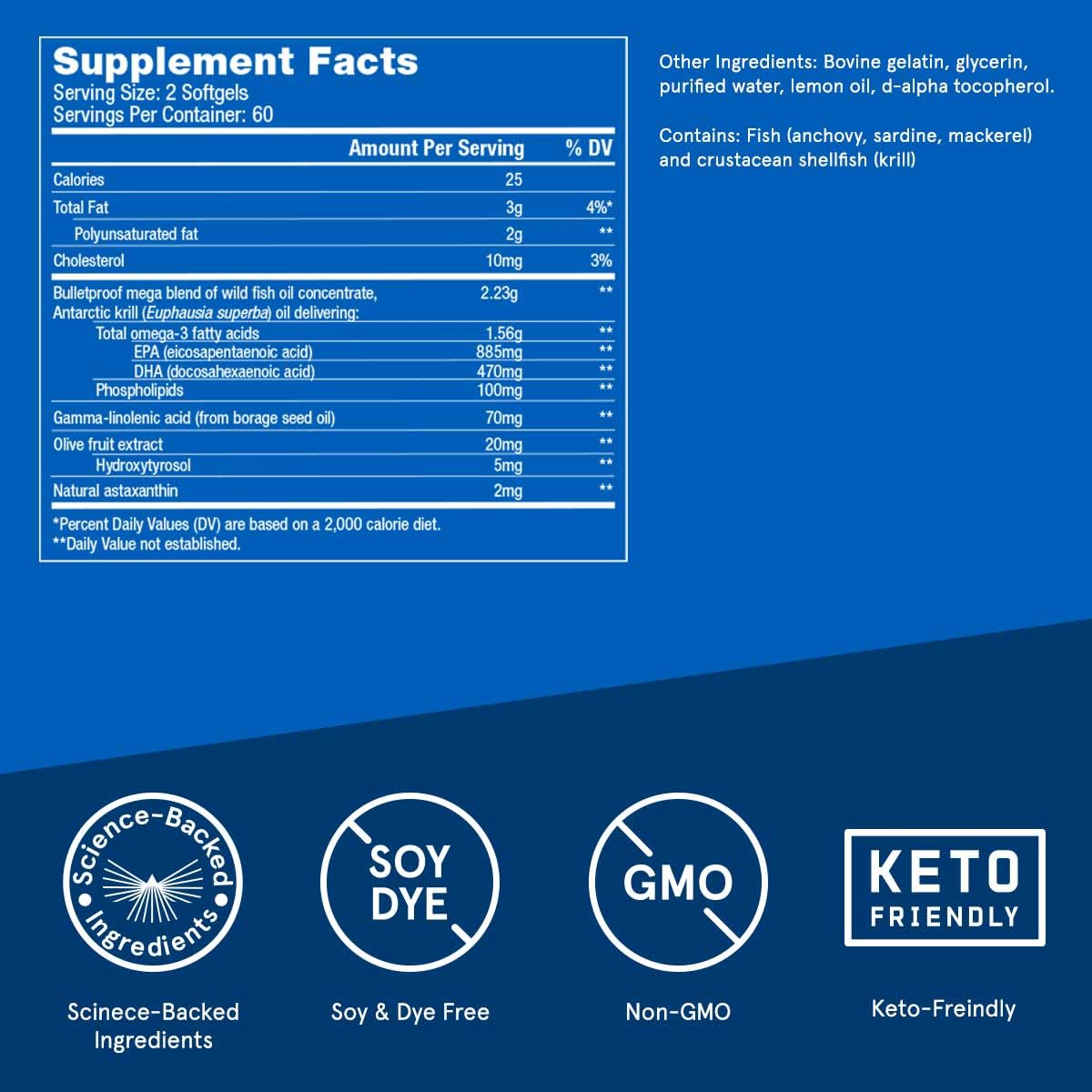 Pouring Bulletproof softgels demonstrates convenient daily use.