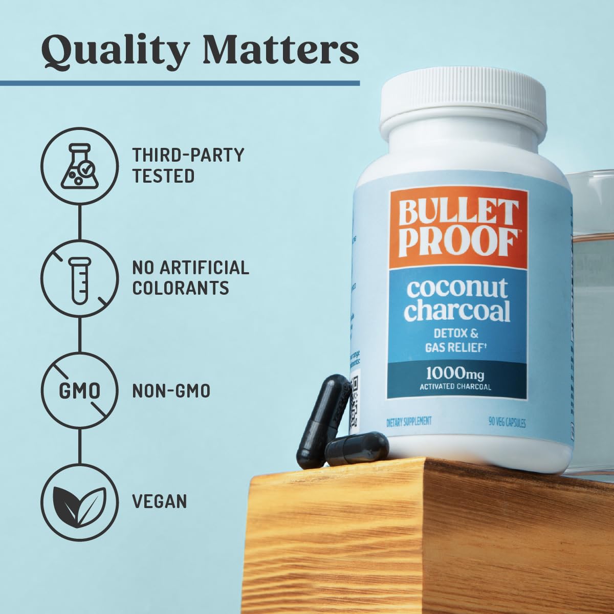 Packaging varies by batch for Bulletproof detox capsules.