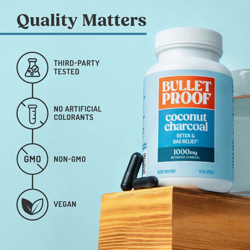 Packaging varies by batch for Bulletproof detox capsules.