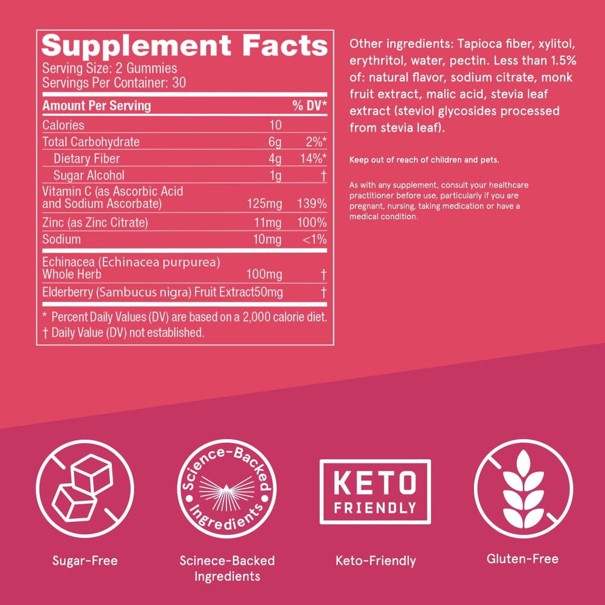 Bulletproof Gummies close-up shows bright raspberry flavor for a tasty routine.