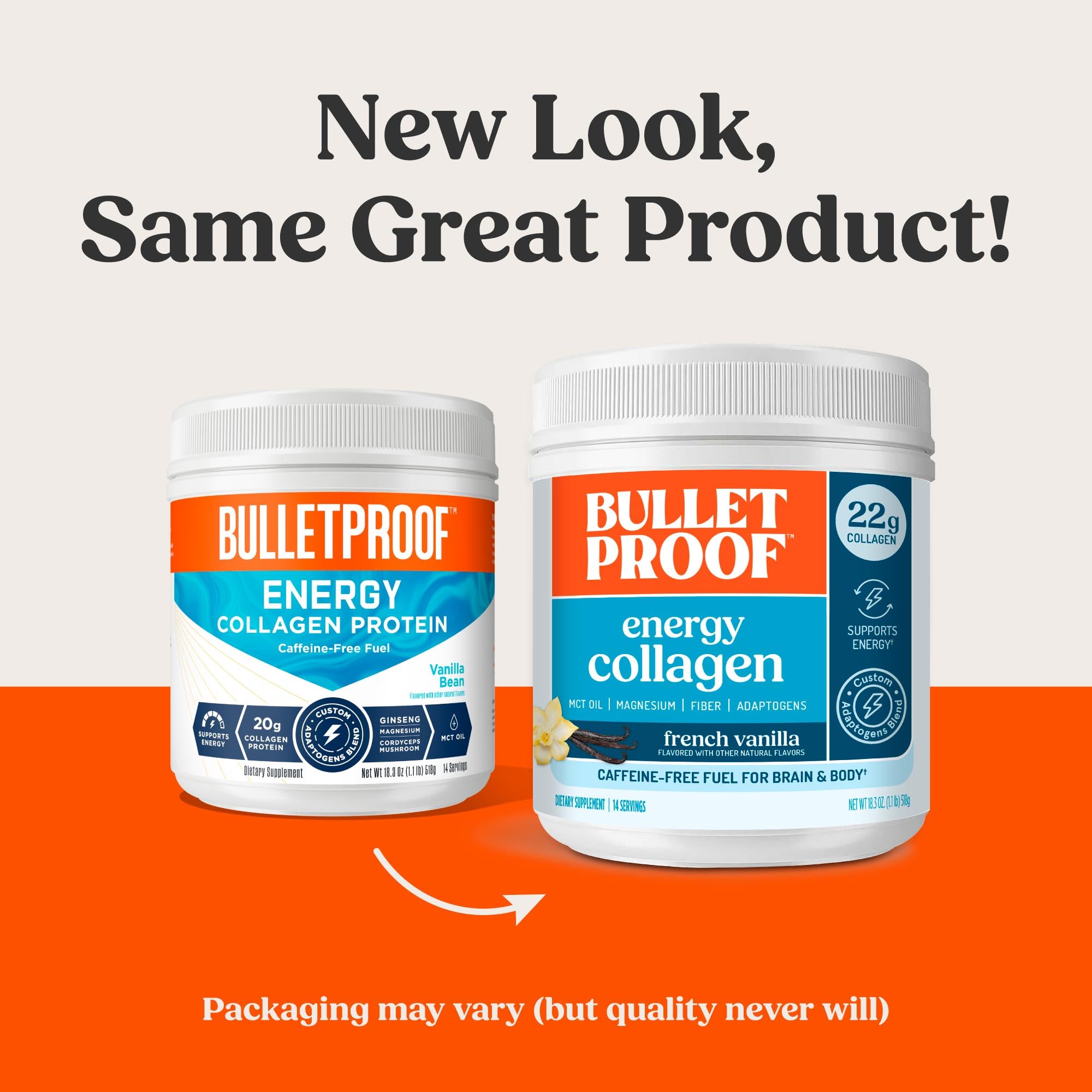 Bulletproof collagen powder scoop showing serving size and texture
