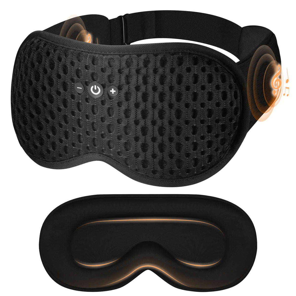 BULYPAZY adjustable 3D sleep mask offers total darkness and facial comfort for better rest.