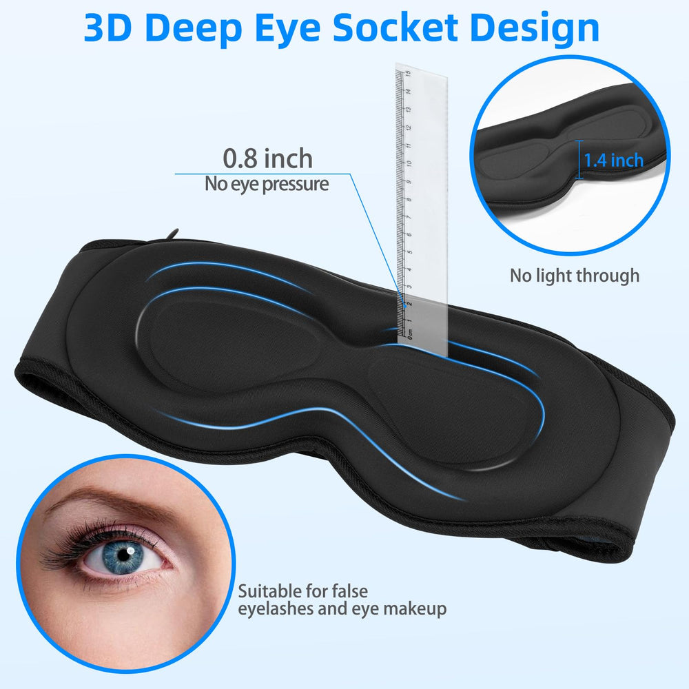 BULYPAZY 3D contour design highlights eye-friendly fit and light-blocking comfort