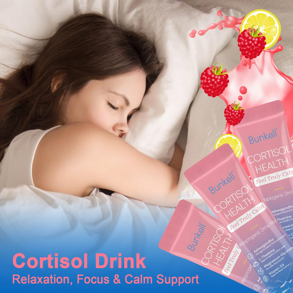 Bunkell cortisol label shows Raspberry Lemonade flavor.