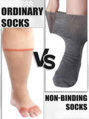 Bunnycool seamless edema socks closeup highlights breathable cotton-polyester fabric