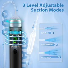 B.urHero Ear Vacuum Remover with three levels for customizable power