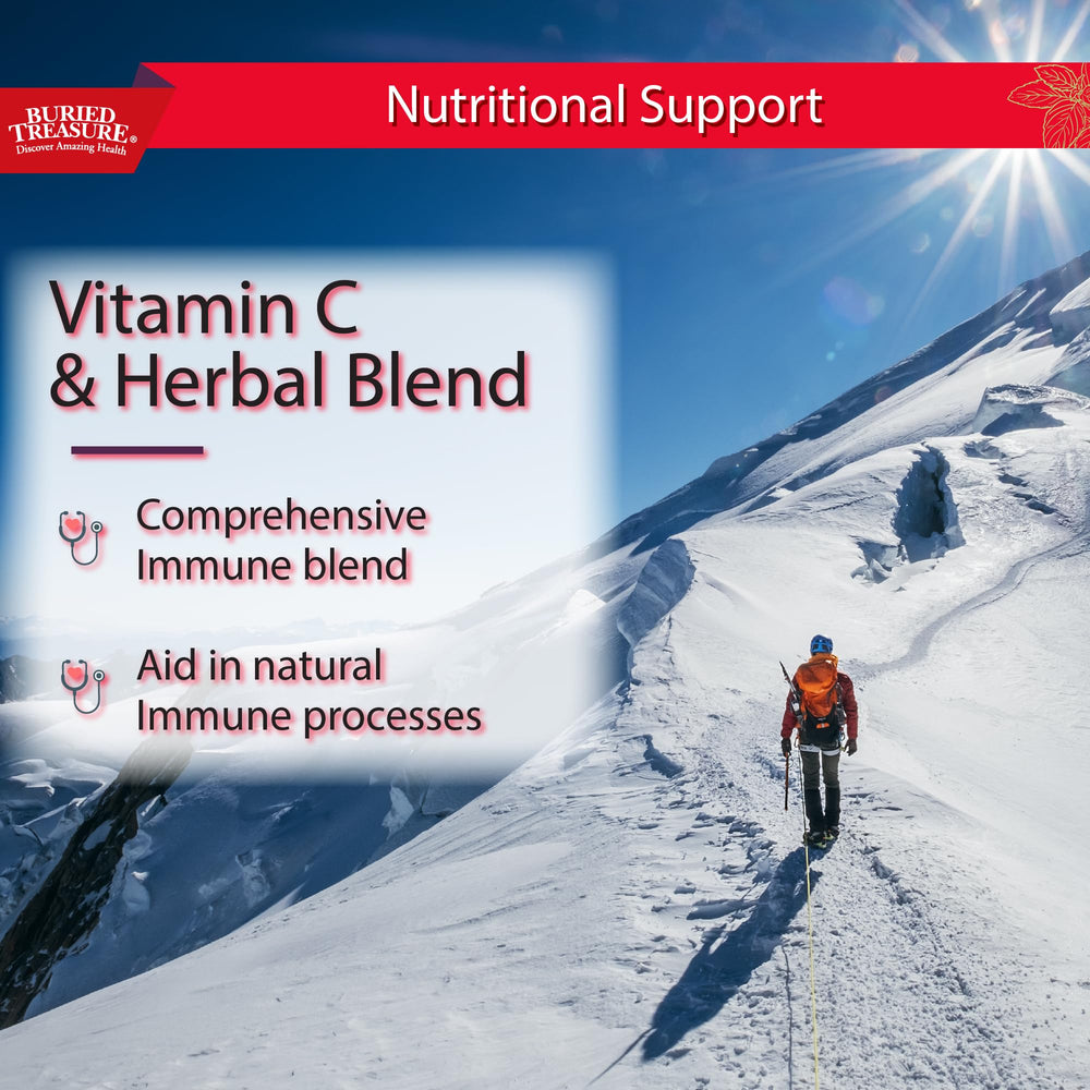 Buried Treasure ACF vitamin C elderberry zinc blend detail for immune support