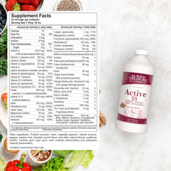Buried Treasure Active 55 Plus being poured highlights easy daily intake for seniors