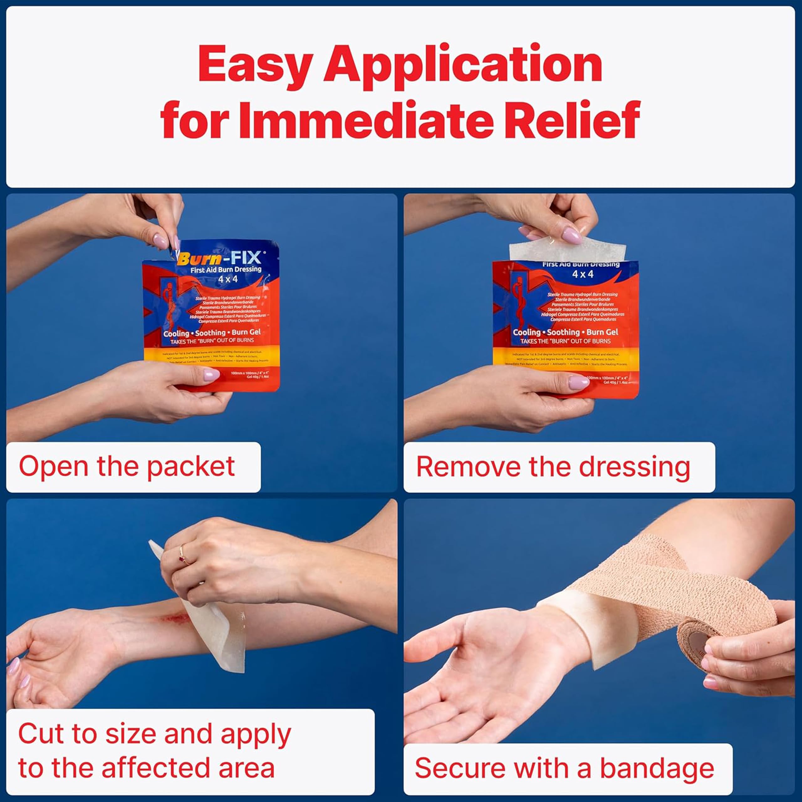 BurnFix home-and-go burn care kit ensures immediate response in emergencies