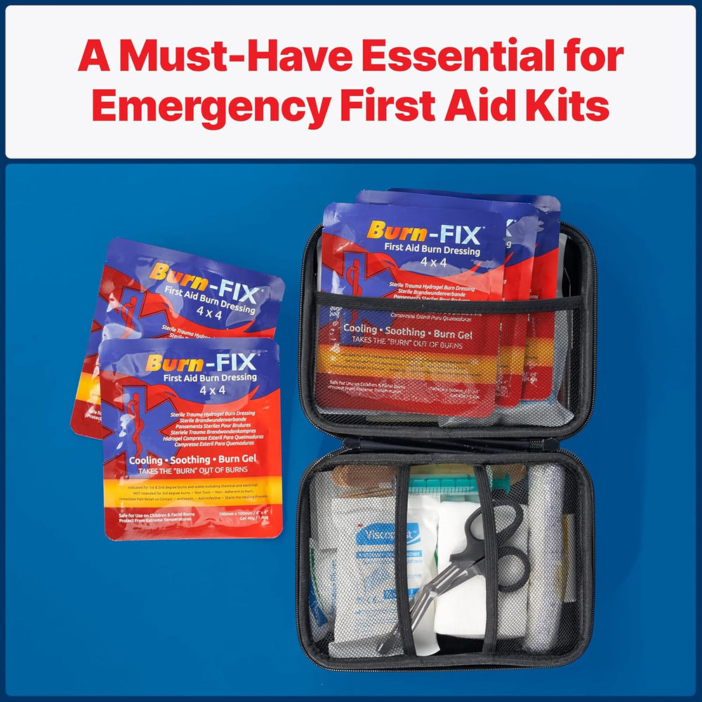 BurnFix kitchen and workplace emergency kit readiness for minor burns
