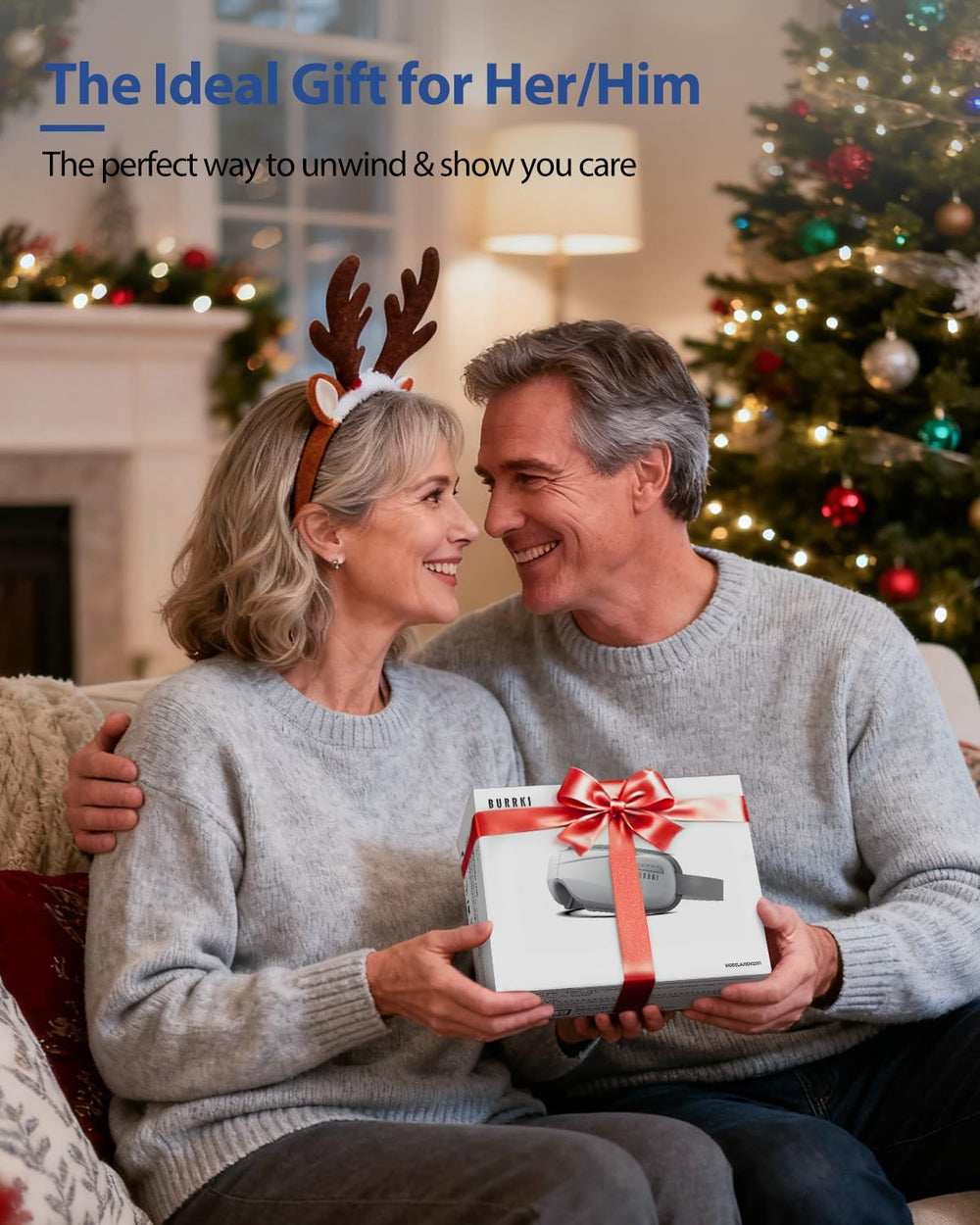 Burrki Eye Massager comes with a storage bag for protection on the go.