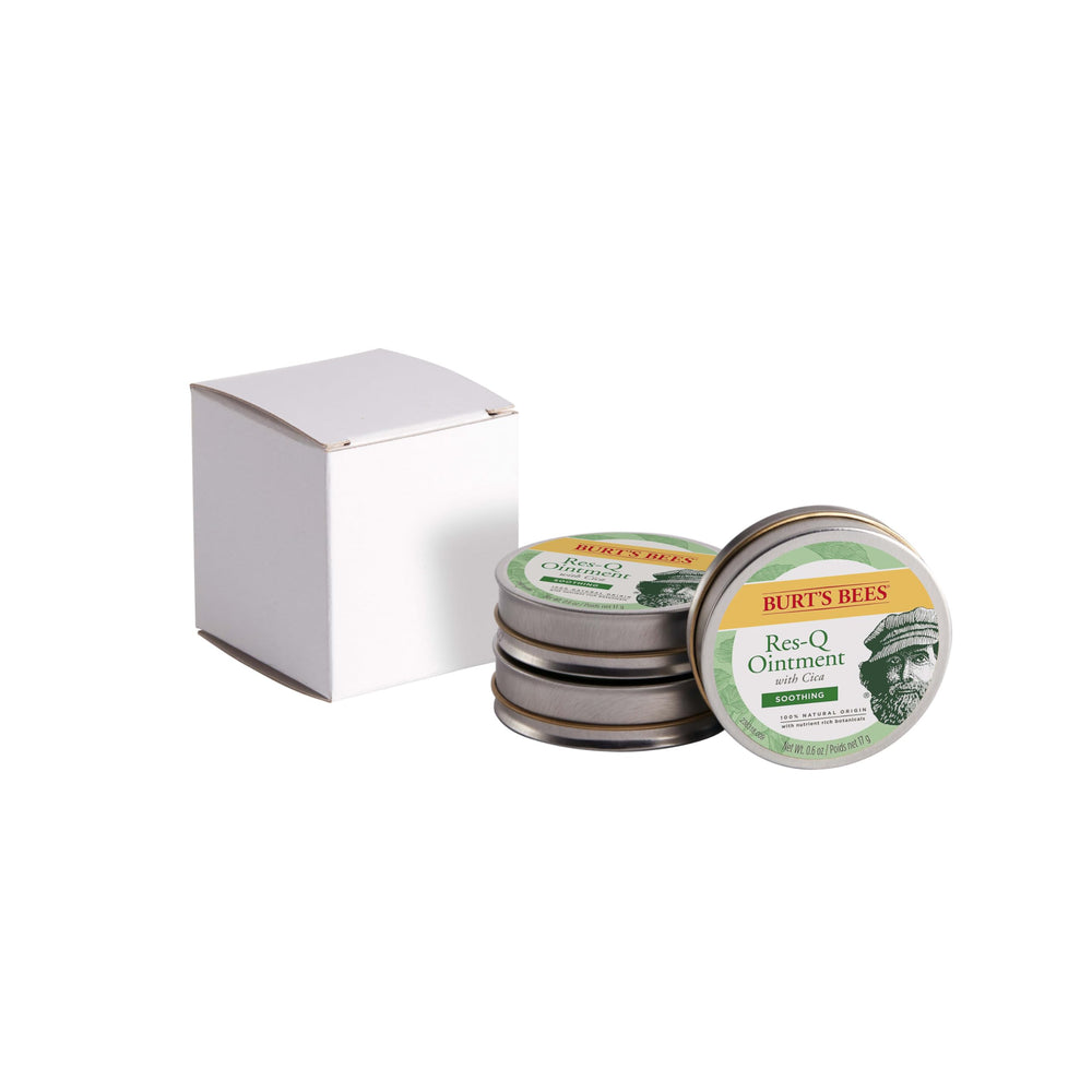 Burt's Bees Res-Q Ointment compact travel tin fits purse or kit.