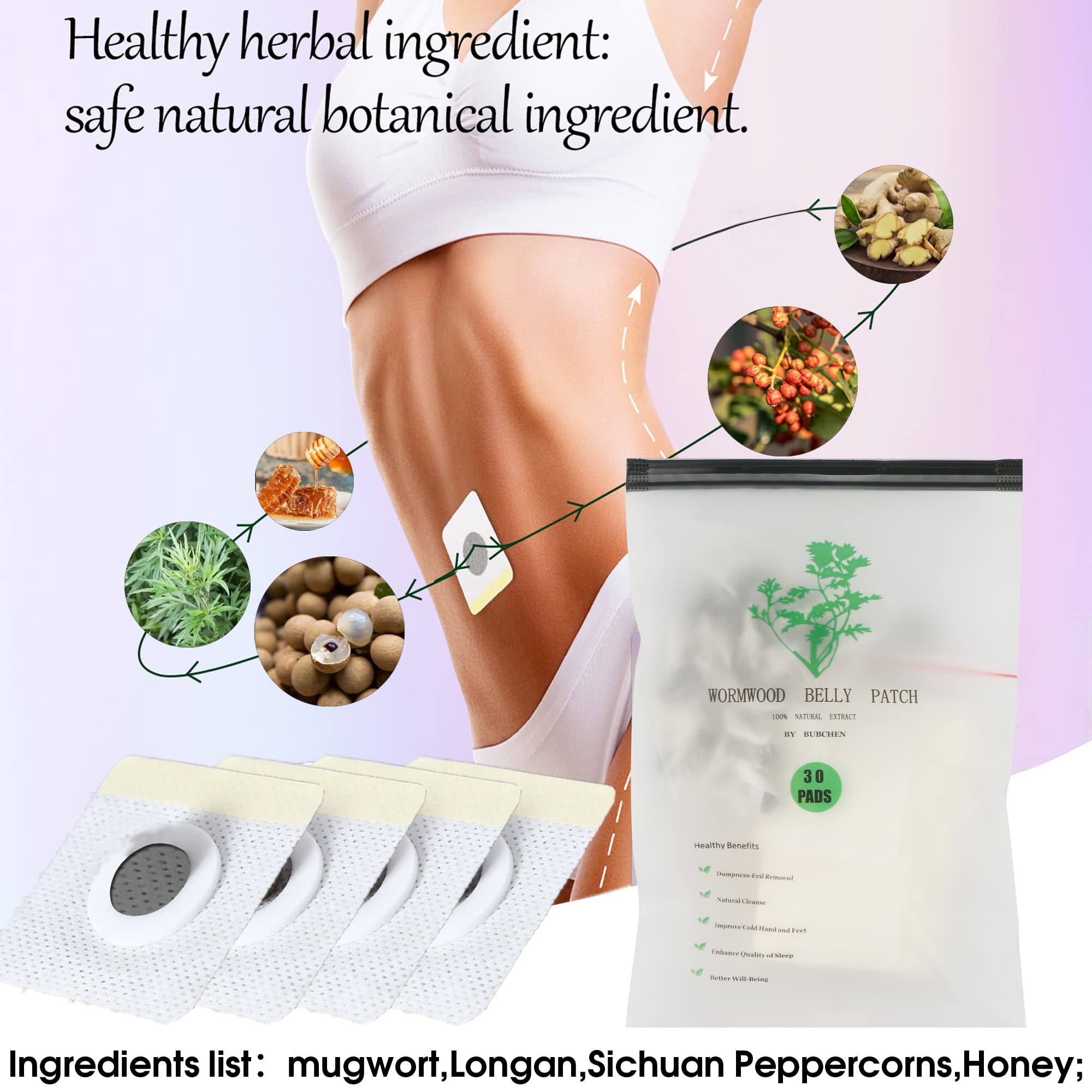 BURWSEKK Bubchen Moxibustion Patch Application promotes simple self-care routines.