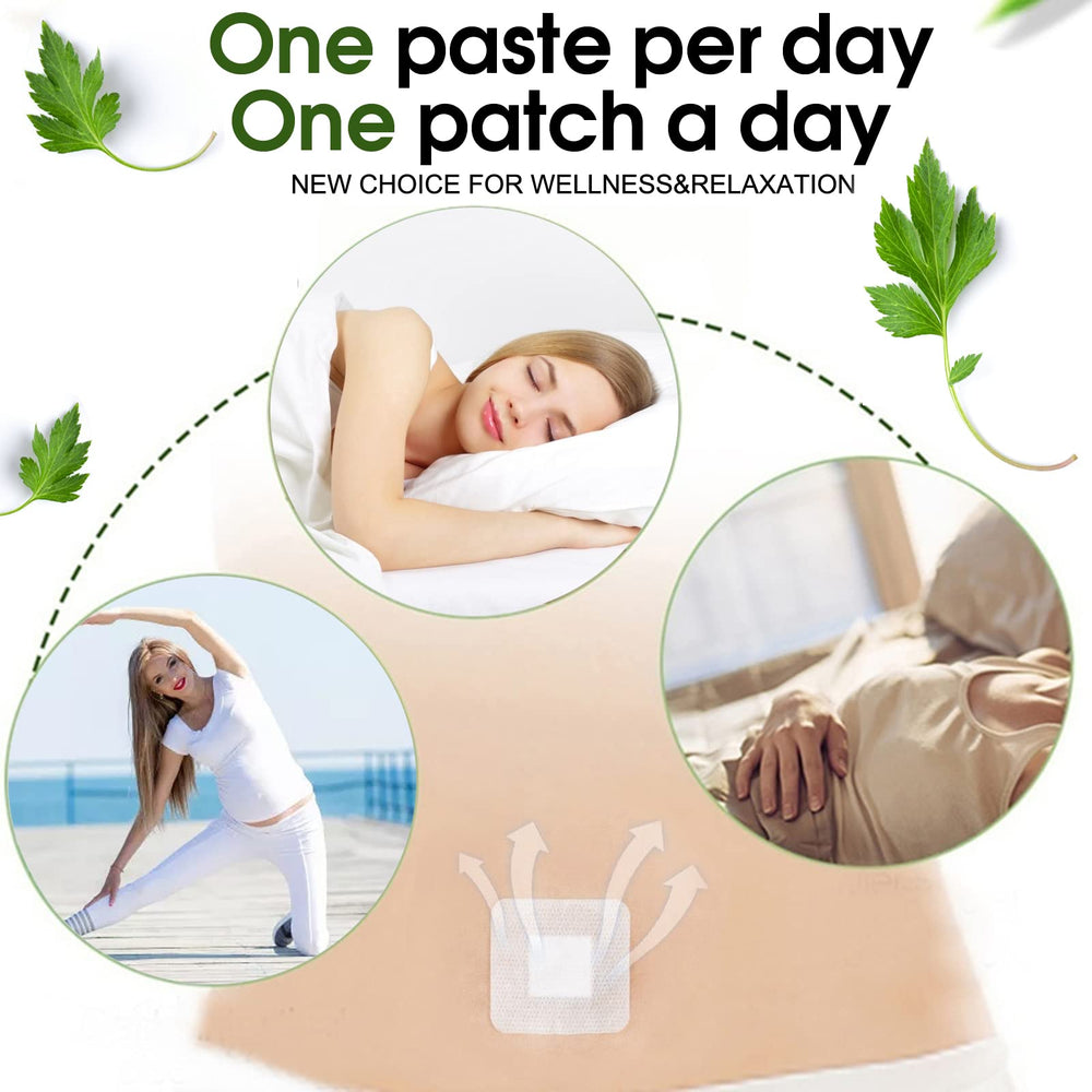 BURWSEKK Bubchen Mugwort Navel Sticker 30pcs seals warmth and ease.